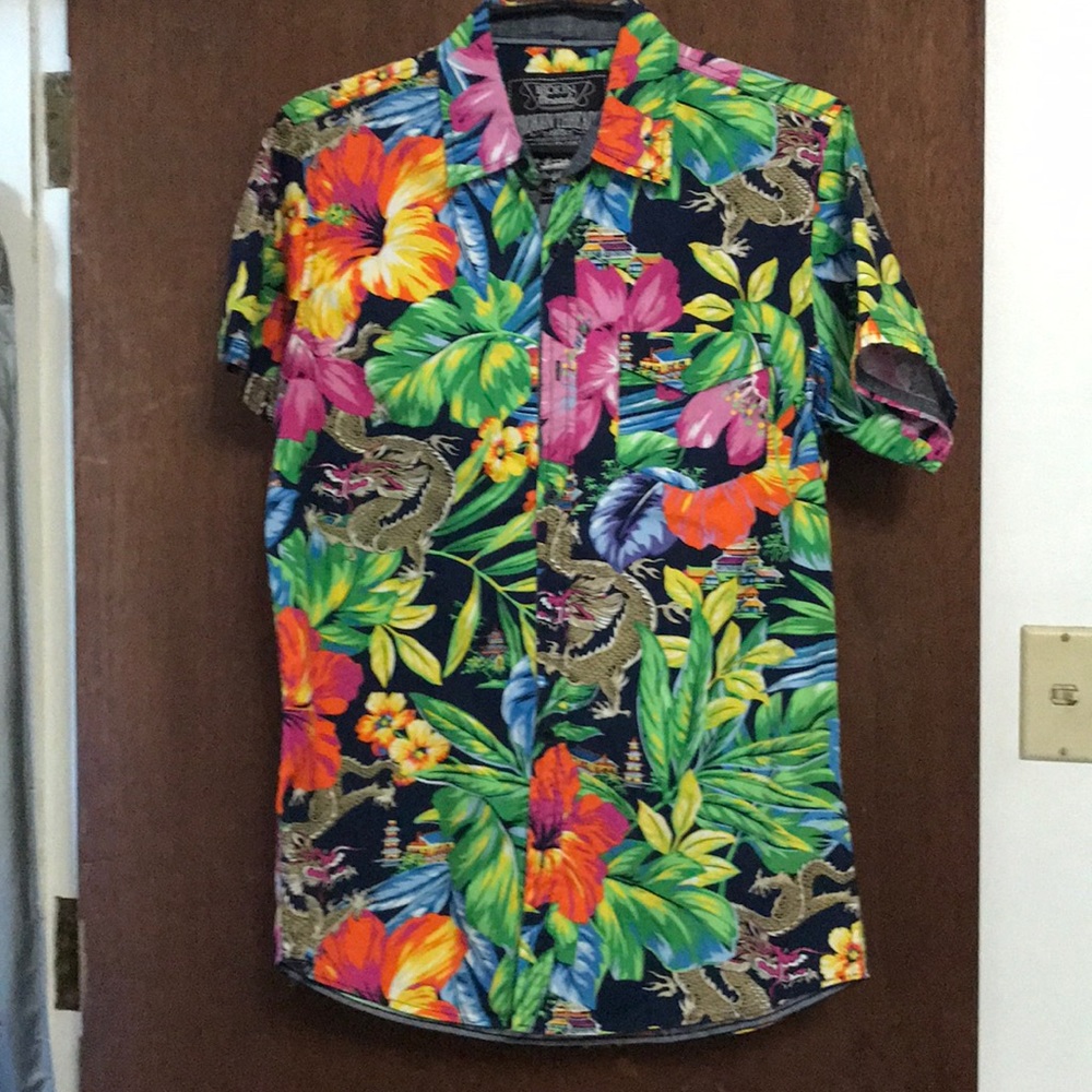 Button Down Tropical Shirt